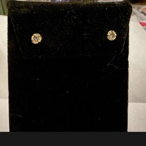 Tiny Stud Real Tanzanite Earrings